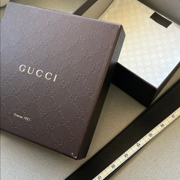 Gucci Black Leather / Silver Belt 🔥 - Picture 6 of 8